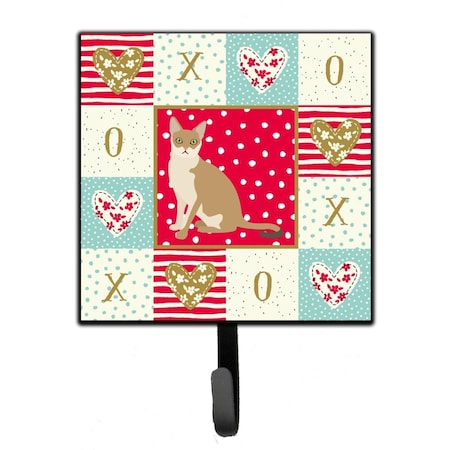 Carolines Treasures 4.25 x 1 x 7 in. Singapura Cat Love Leash or Key Holder CK5789SH4